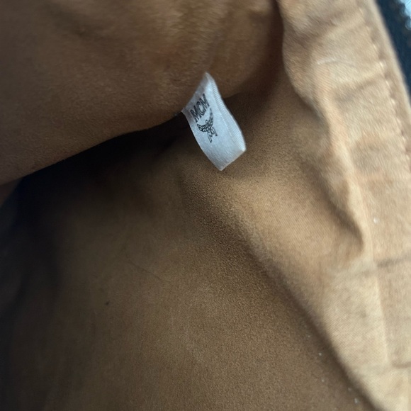 MCM Black Visetos Monogram Pouch Bag - Picture 8 of 9